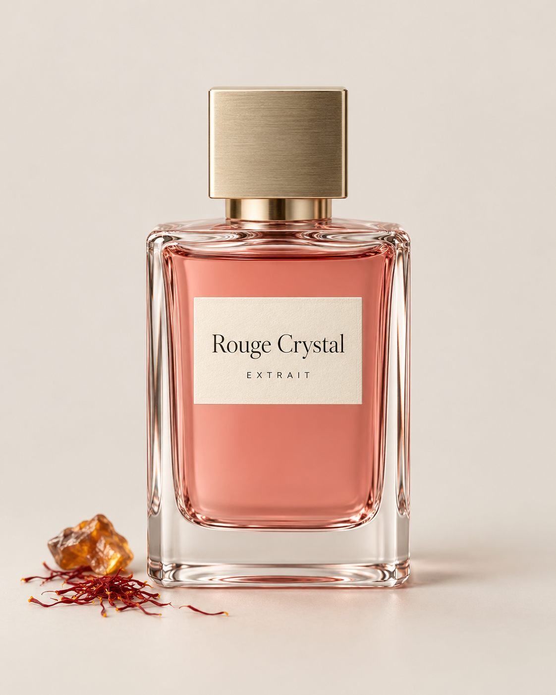 Rouge Crystal extrait perfume bottle