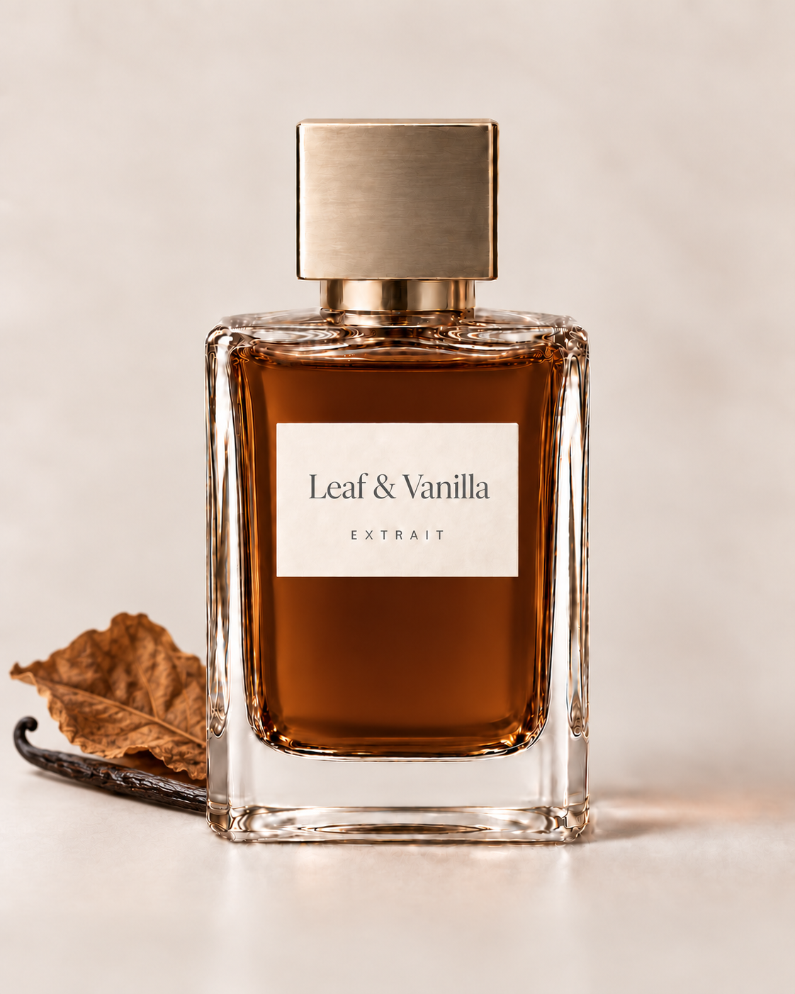 Leaf & Vanilla extrait perfume bottle